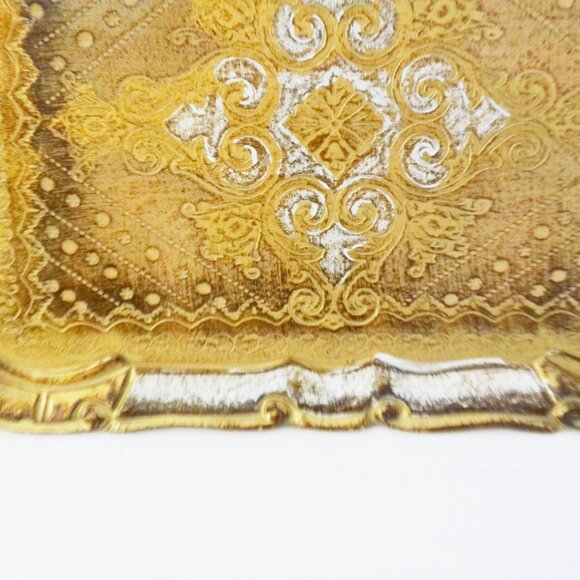 Mid-Century Vero Legno Florence Baroque Style Italian Letter Tray - Picture 5 of 6